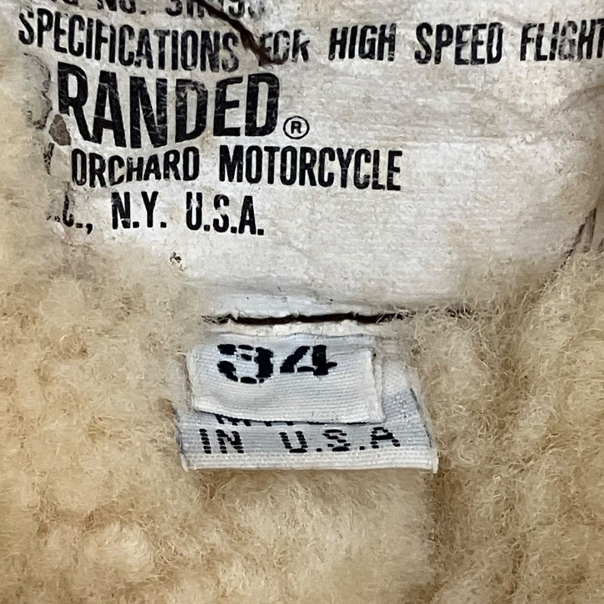 ORCHARD MOTORCYCLE(ORCHARD MOTORCYCLE) TYPE B-3ムートンジャケット
