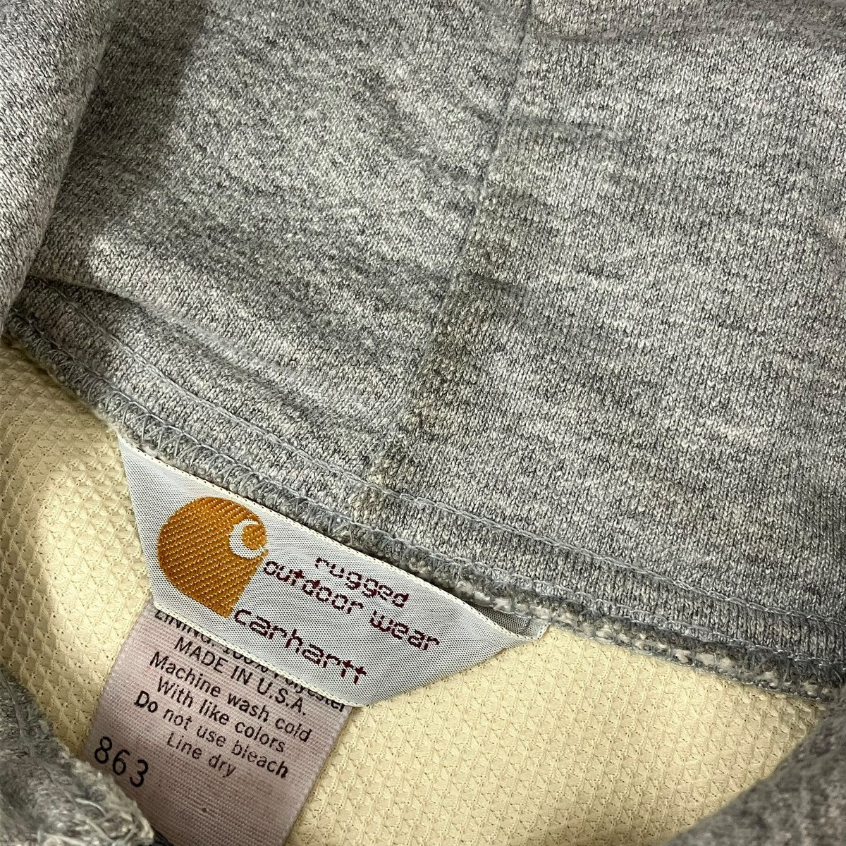 CarHartt ジップパーカー 古着・中古-6枚目のアイテム画像