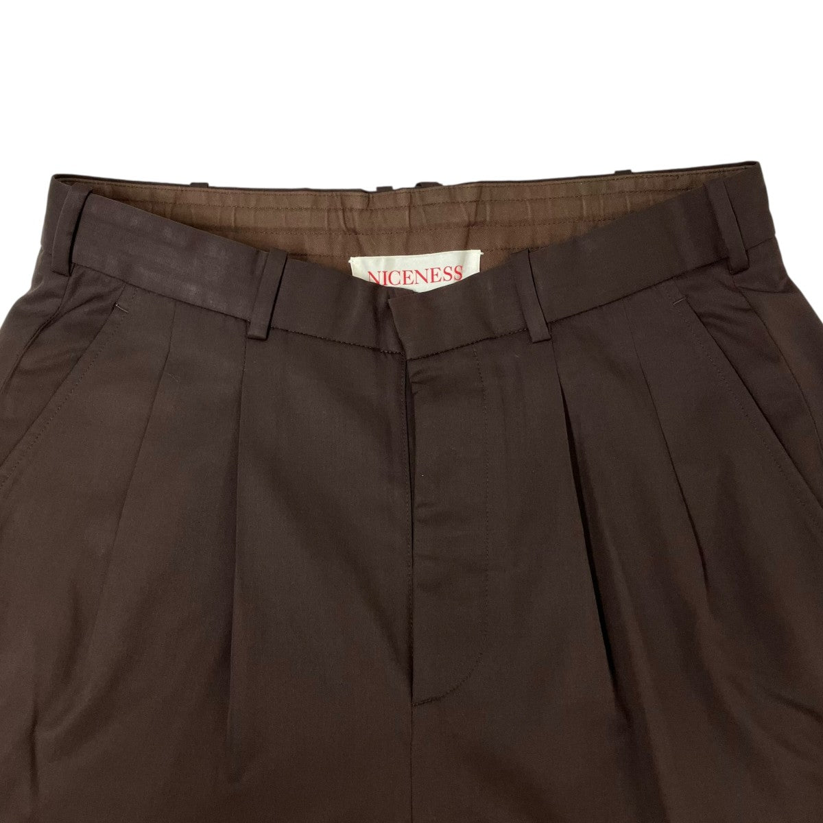 NICENESS 22SSPETERタックワイドパンツNN-T01WS22 古着・中古-3枚目のアイテム画像