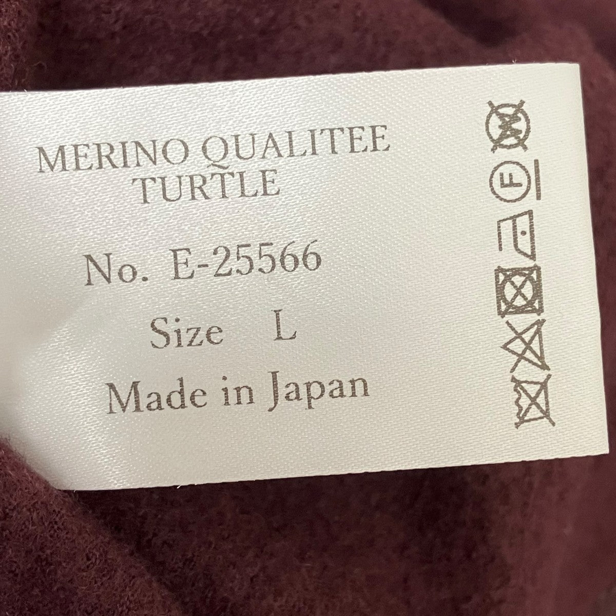 Merino qualitee turtleニットE-25566