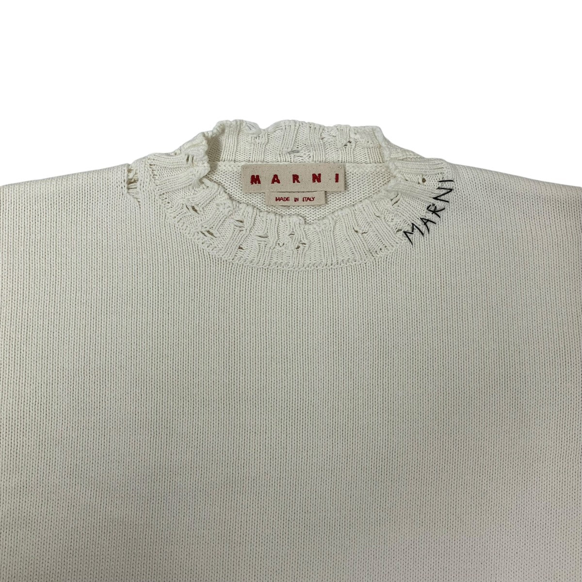 ニットGCMG0210A0 ﾀﾞﾒｰｼﾞ加工ﾆｯﾄ