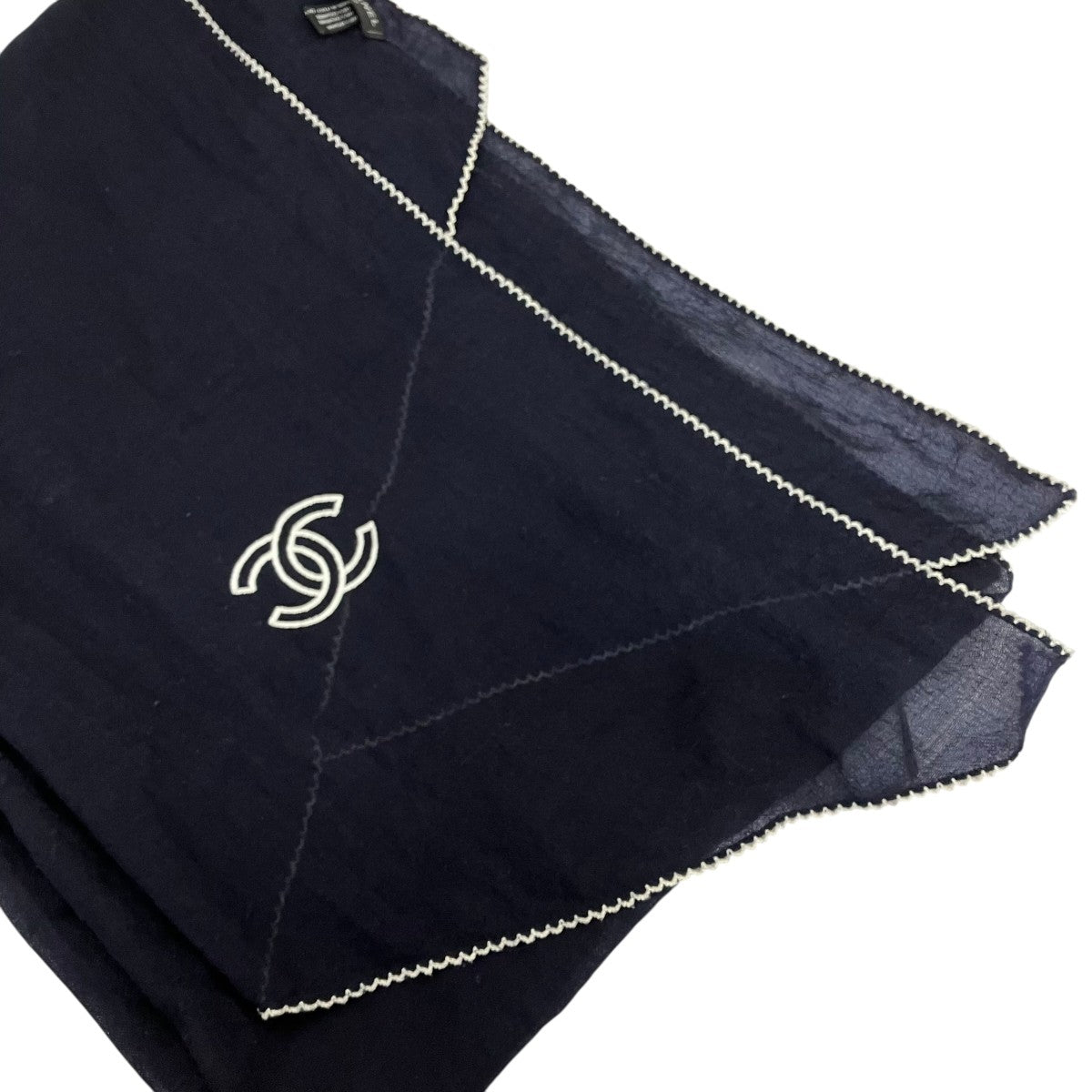 CHANEL カシミヤストール 古着・中古-4枚目のアイテム画像