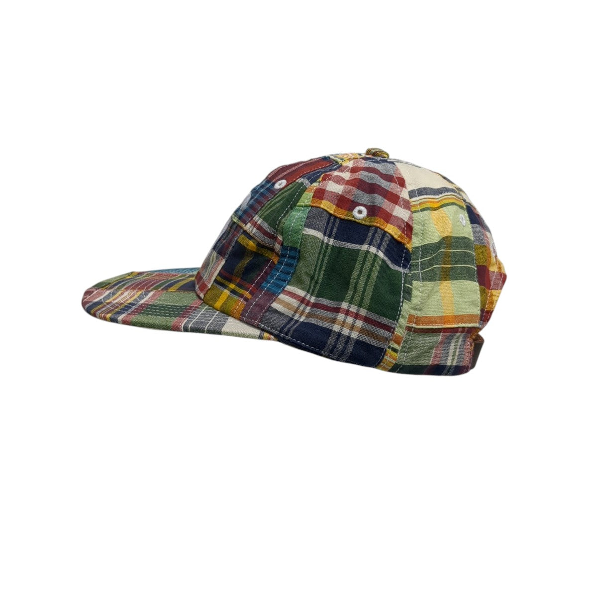 Supreme 19SSPatchwork Madras S Logo 6-Panelキャップ 古着・中古-2枚目のアイテム画像