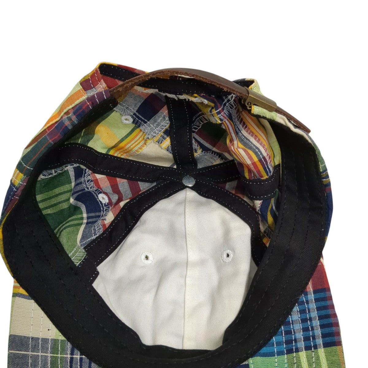 Supreme 19SSPatchwork Madras S Logo 6-Panelキャップ 古着・中古-6枚目のアイテム画像