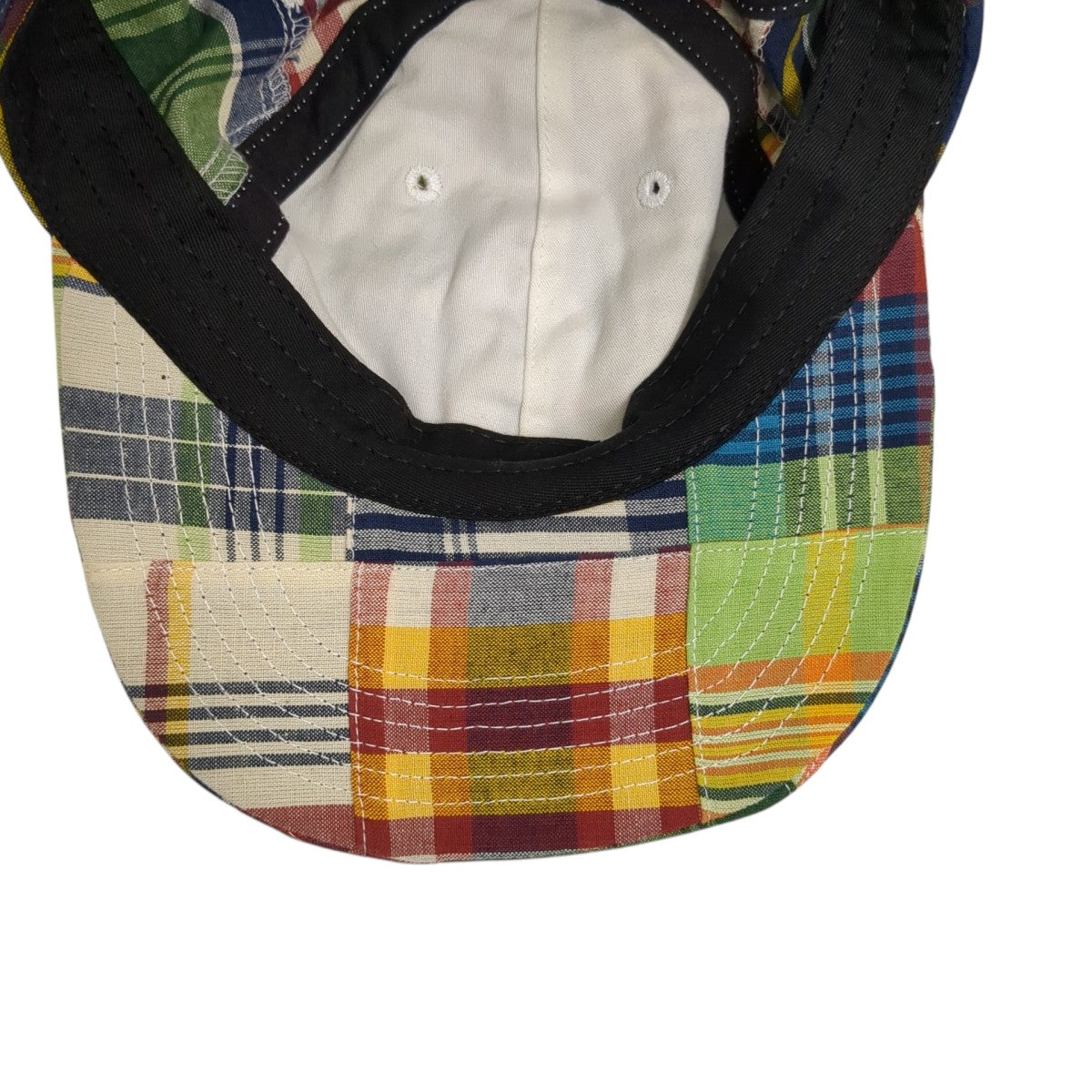Supreme 19SSPatchwork Madras S Logo 6-Panelキャップ 古着・中古-7枚目のアイテム画像