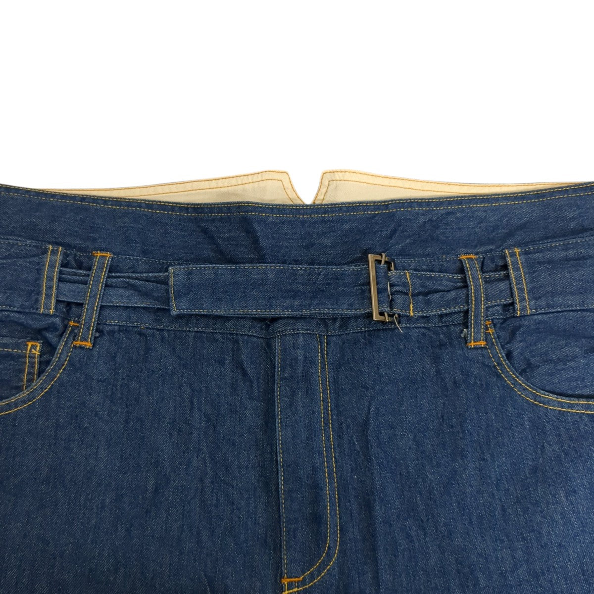 23SSDenim Wrap PT IndigoデニムパンツMW-PT23101