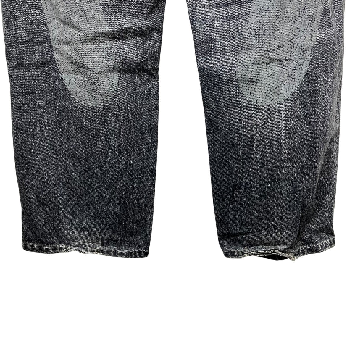 EVISU ウォッシュ＆ダメージ大黒プリントリラックスフィットジーンズデニムパンツ2EAEJM5JE6109RXDN 古着・中古-7枚目のアイテム画像