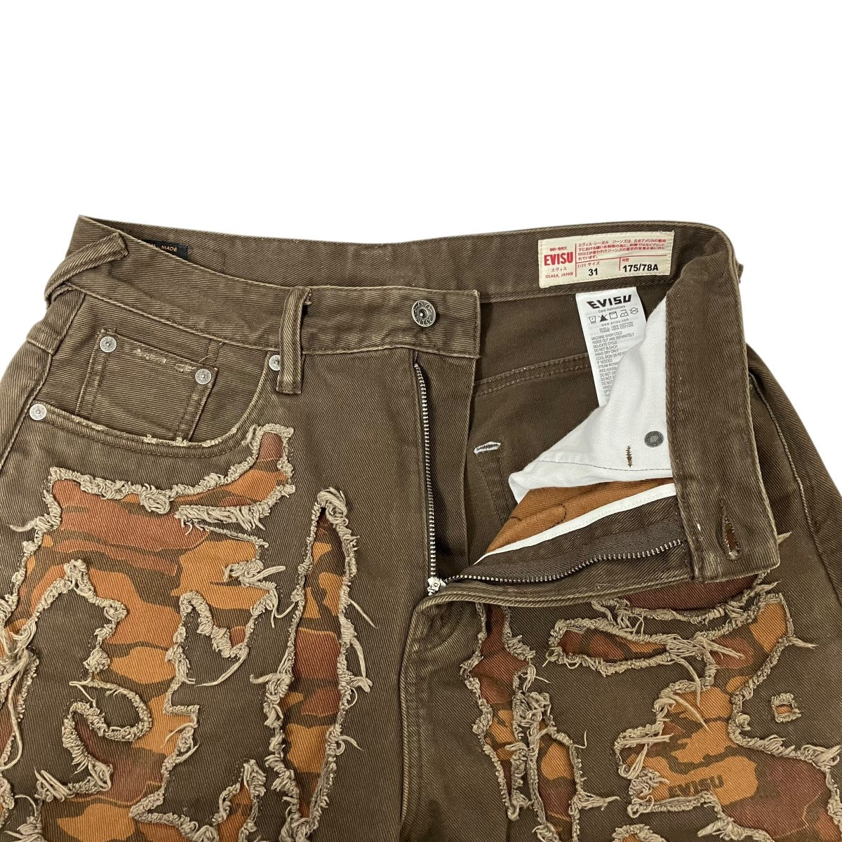 EVISU デニムパンツ2ESHTM6PT7007LFCT 古着・中古-4枚目のアイテム画像