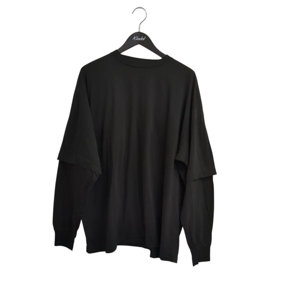 COMOLI(コモリ) 26AWTHINコットン レイヤードTシャツ長袖カットソーE03
