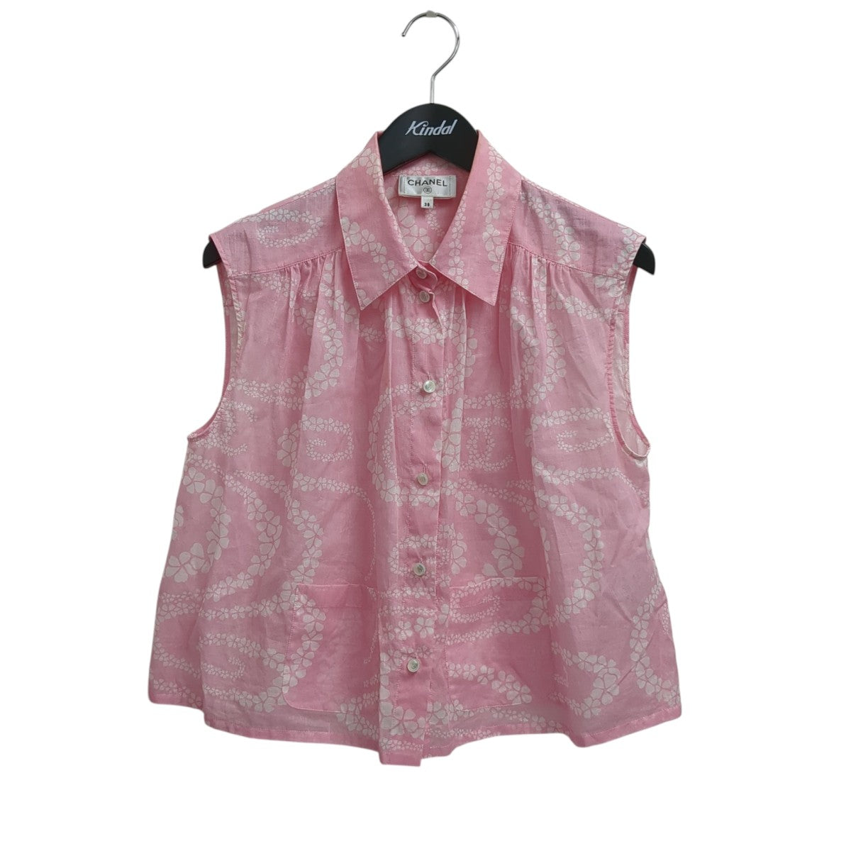CHANEL ノースリーブブラウスP78593 古着・中古-1枚目のアイテム画像