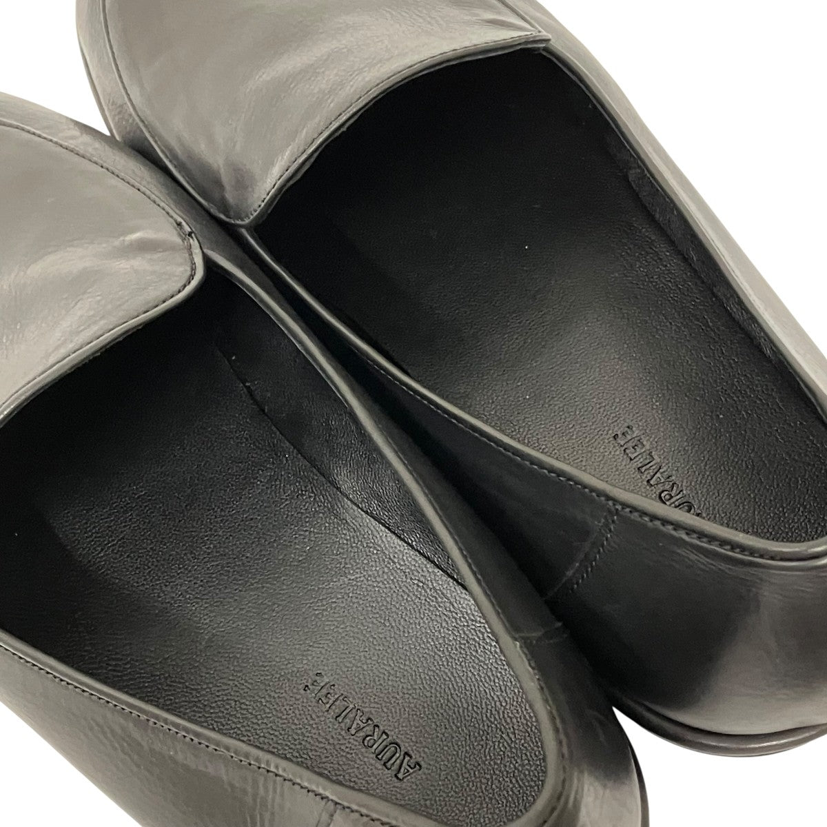 AURALEE レザーシューズsoft leather loafers 古着・中古-6枚目のアイテム画像