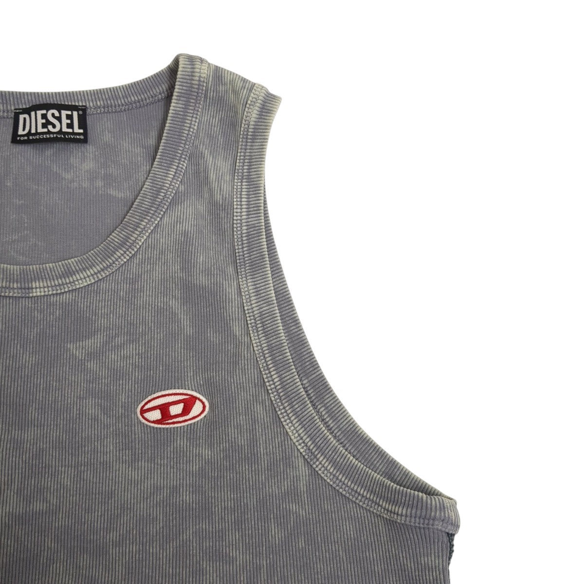 Acid-wash tank top with logo patchタンクトップT-WISTY-G1
