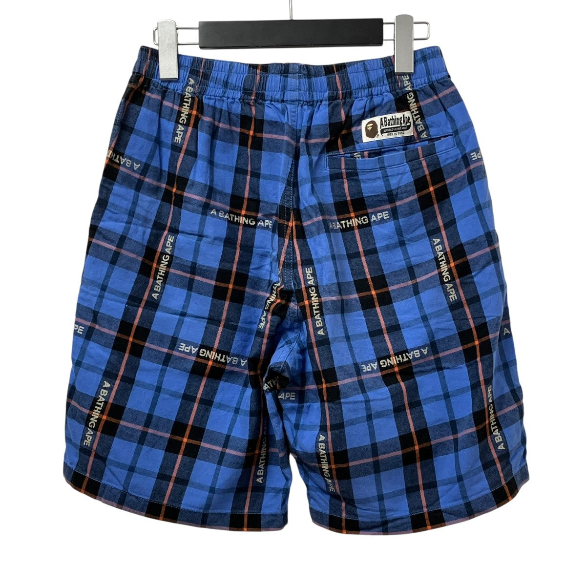 A BATHING APE チェックハーフパンツ001SPI301002M 古着・中古-2枚目のアイテム画像