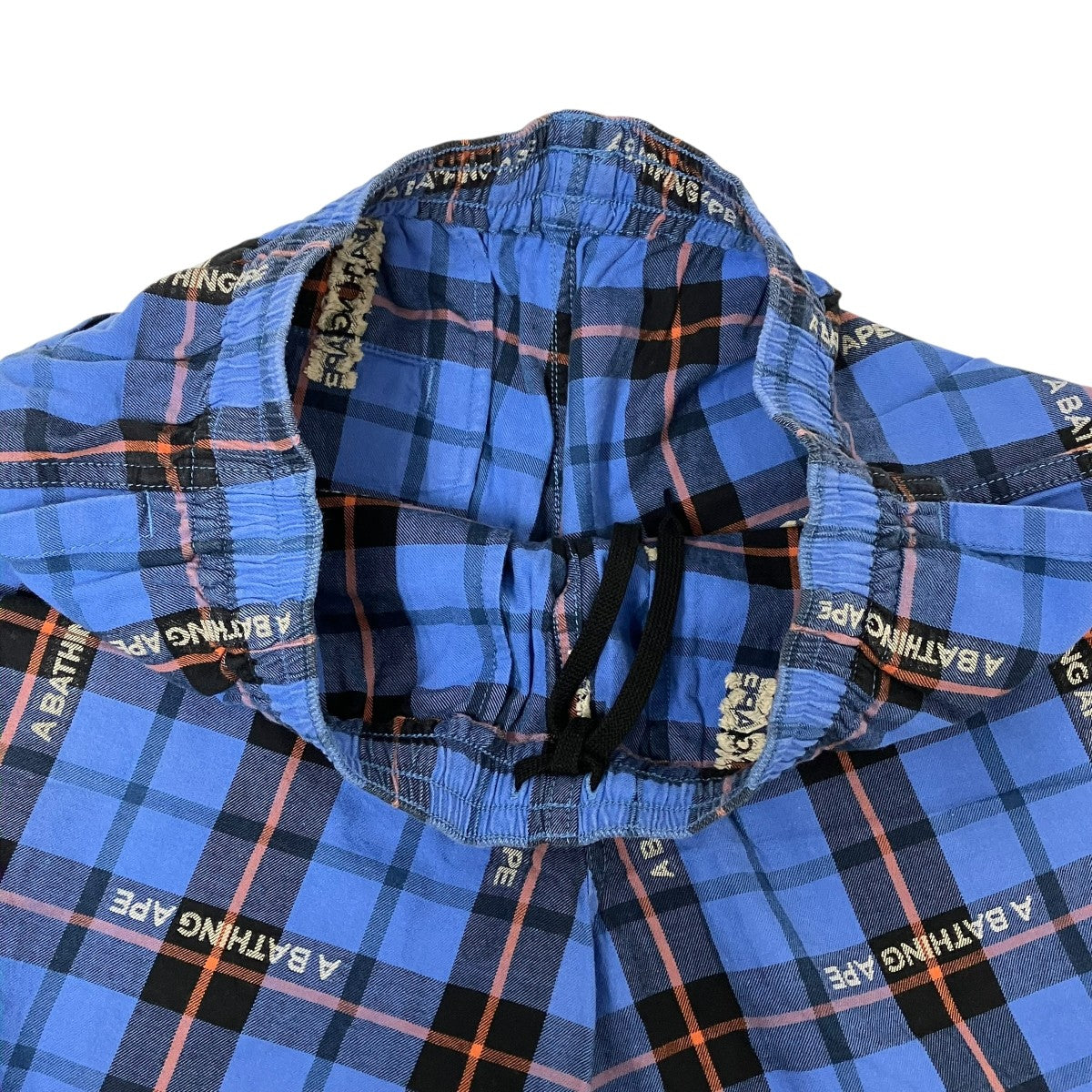 A BATHING APE チェックハーフパンツ001SPI301002M 古着・中古-4枚目のアイテム画像