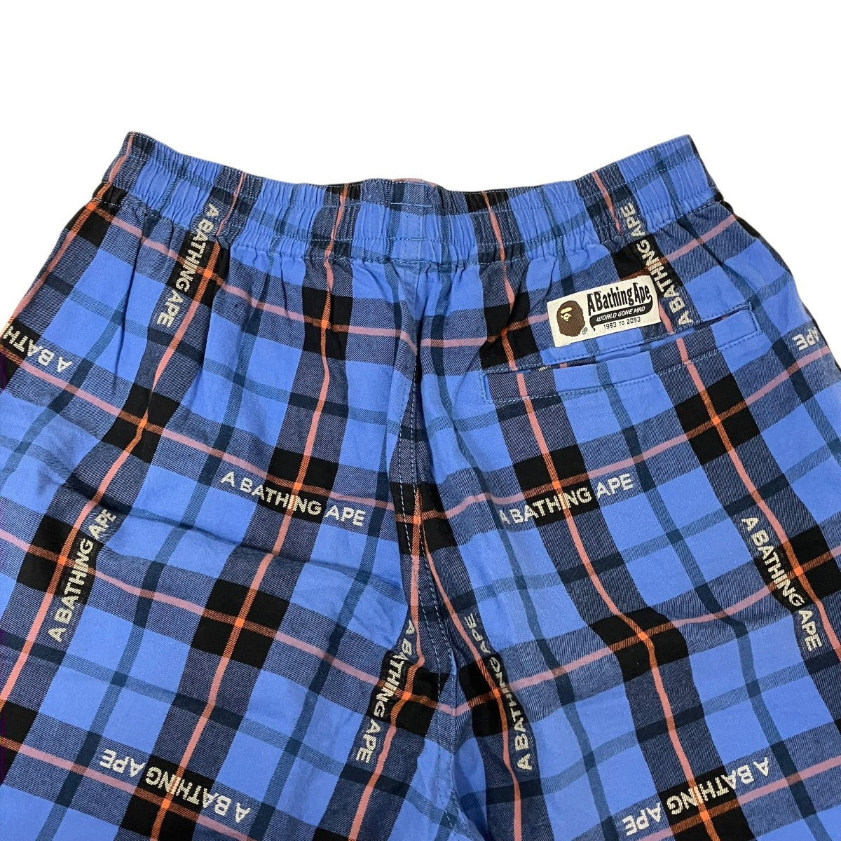 A BATHING APE チェックハーフパンツ001SPI301002M 古着・中古-5枚目のアイテム画像
