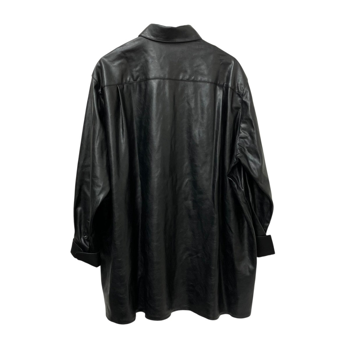 Synthetic Leather Oversizedレザーシャツ2002-SH05-M203