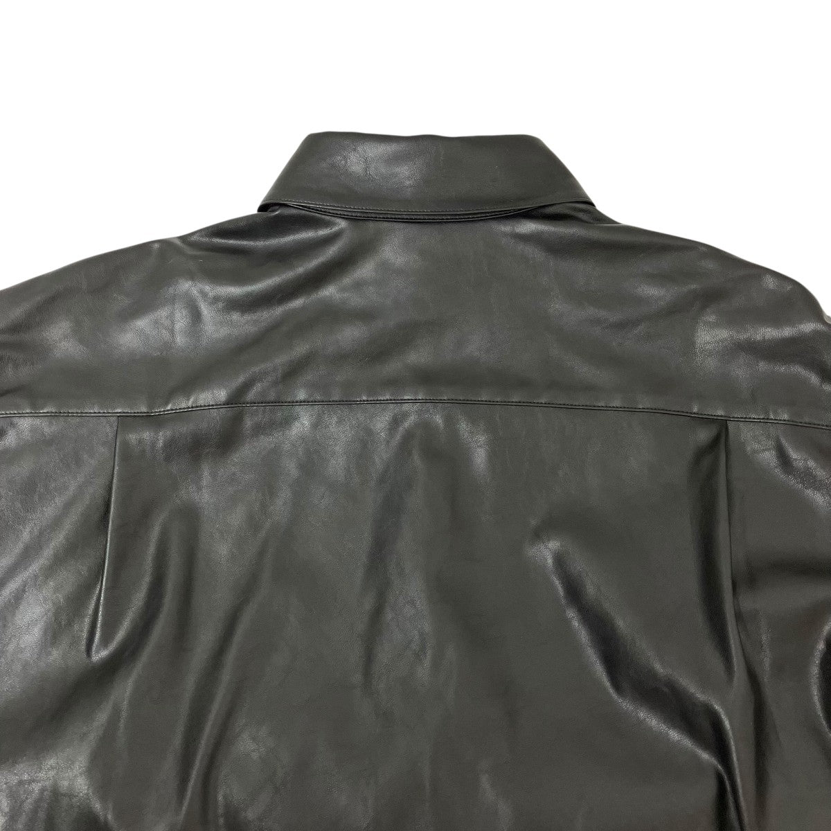 Synthetic Leather Oversizedレザーシャツ2002-SH05-M203