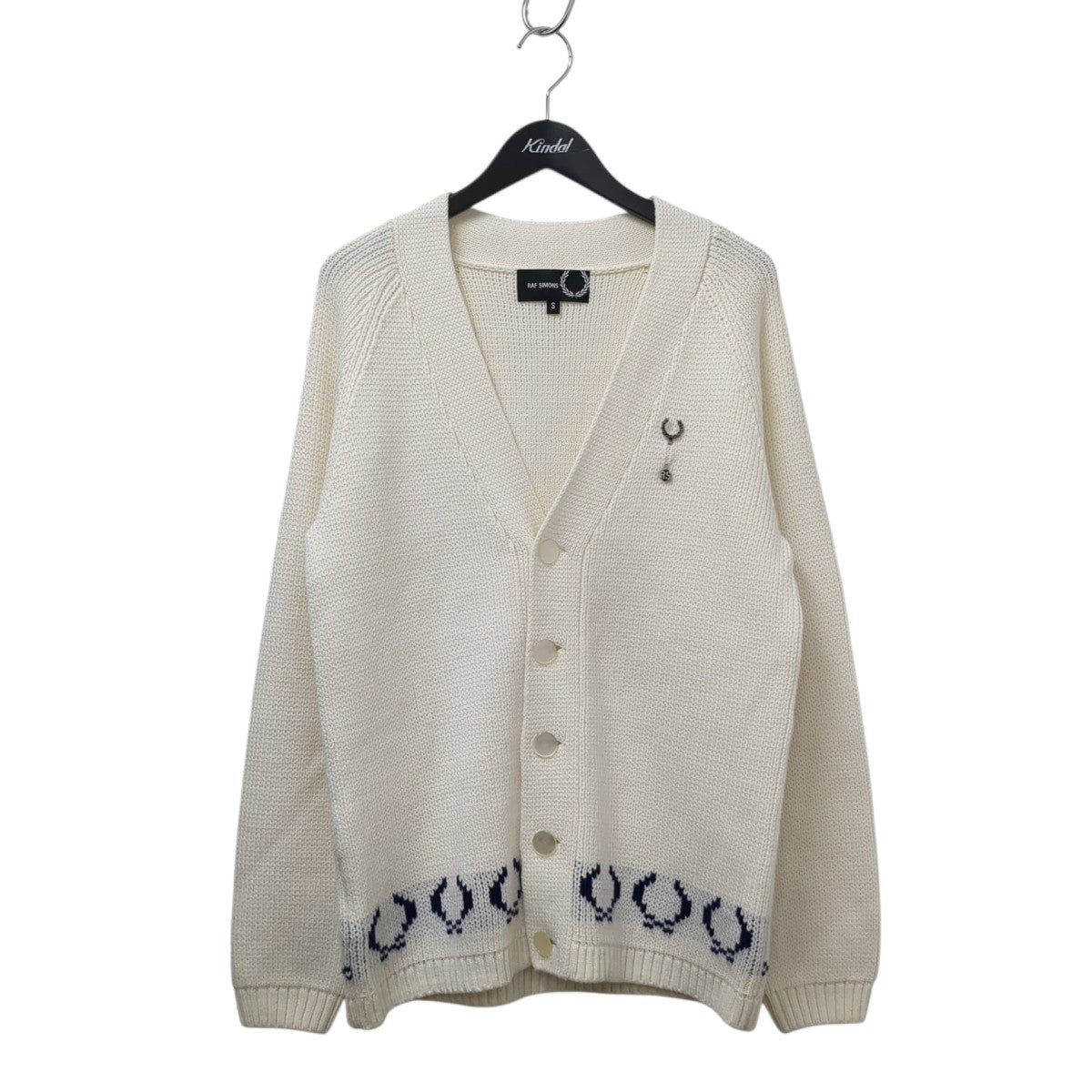 RAF SIMONS×FRED PERRY ニットカーディガン162737 古着・中古-1枚目のアイテム画像