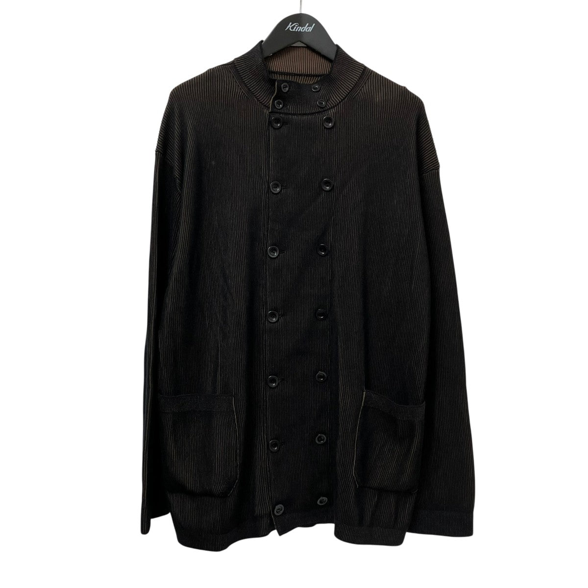 AUBERGE 26SSCOTTON DOUBLE KNIT CARDIGAN JACKET GUNTERリブニット 古着・中古-1枚目のアイテム画像