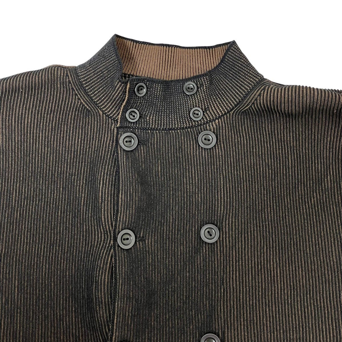 AUBERGE 26SSCOTTON DOUBLE KNIT CARDIGAN JACKET GUNTERリブニット 古着・中古-3枚目のアイテム画像