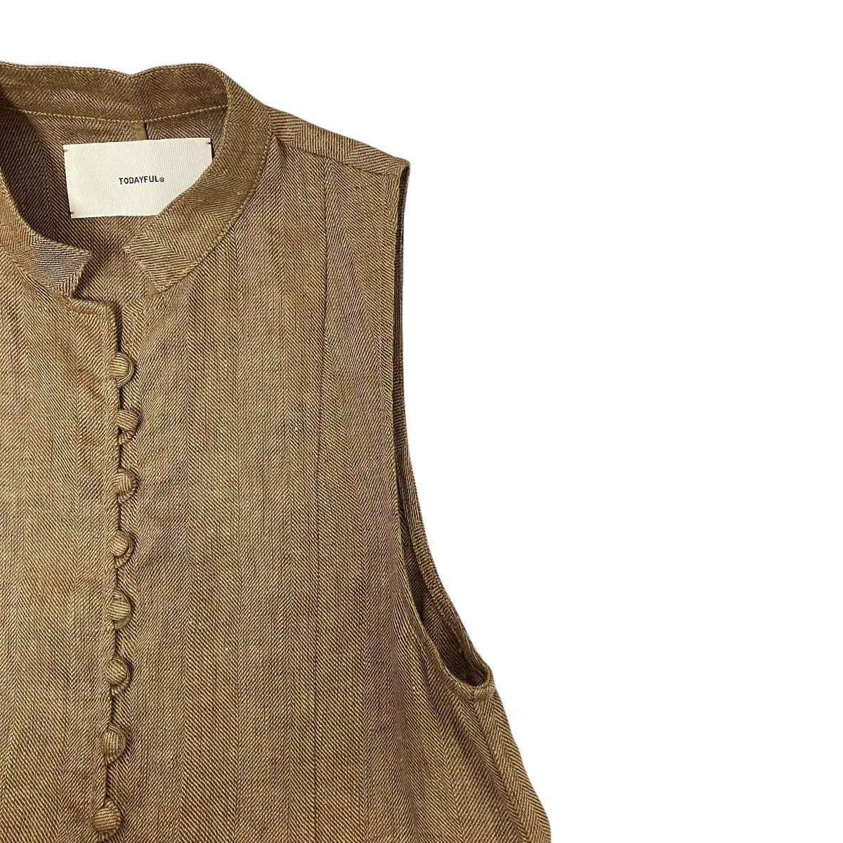TODAYFUL Herringbone Linen Vestワンピース12010422 古着・中古-5枚目のアイテム画像