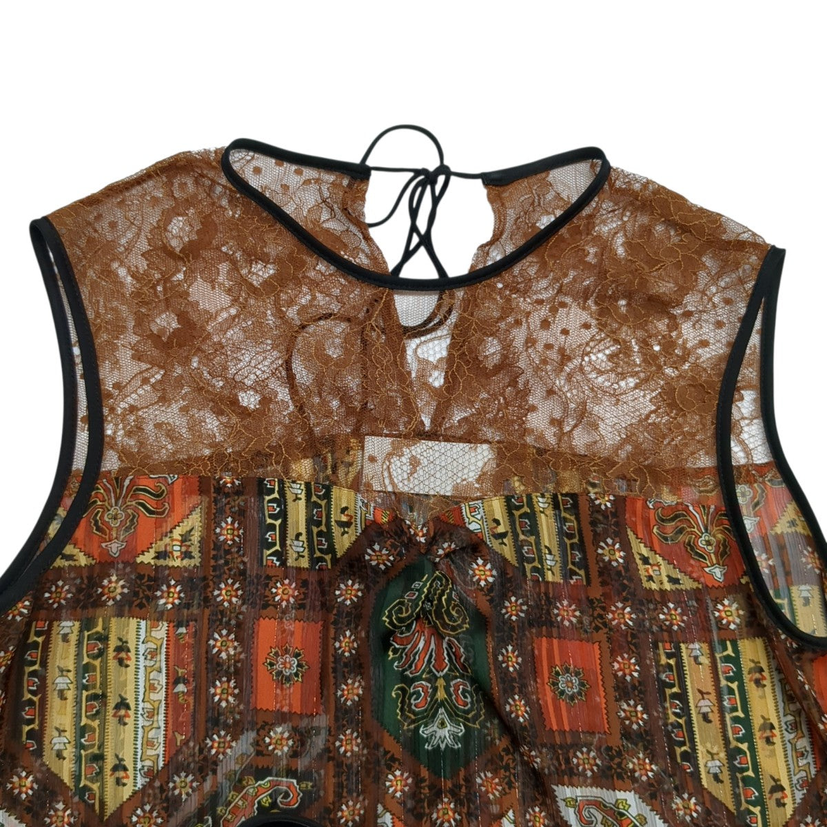 mame kurogouchi ノースリーブカットソーMM20PF-SH703 Stained Glass Printed Top 古着・中古-5枚目のアイテム画像