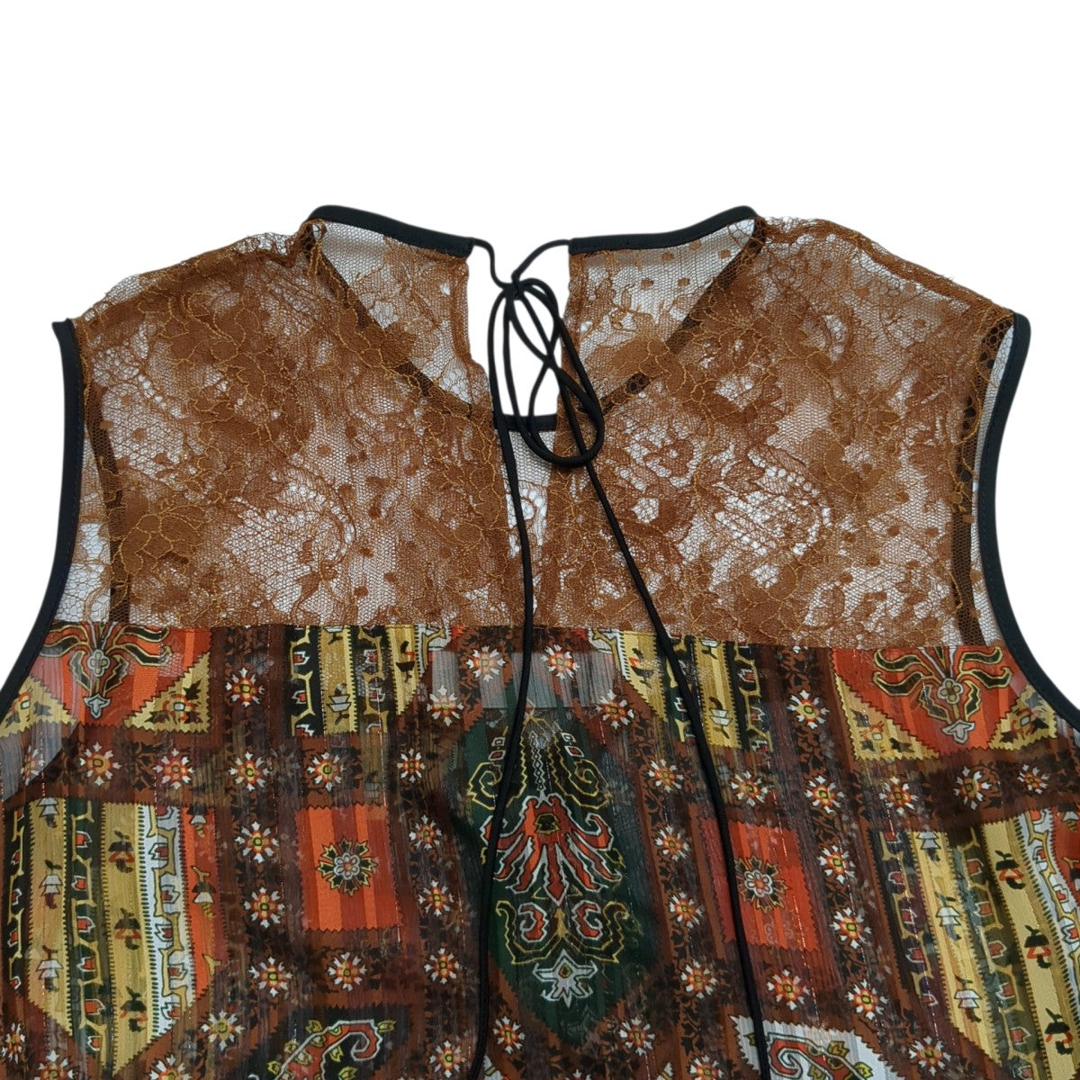mame kurogouchi ノースリーブカットソーMM20PF-SH703 Stained Glass Printed Top 古着・中古-6枚目のアイテム画像