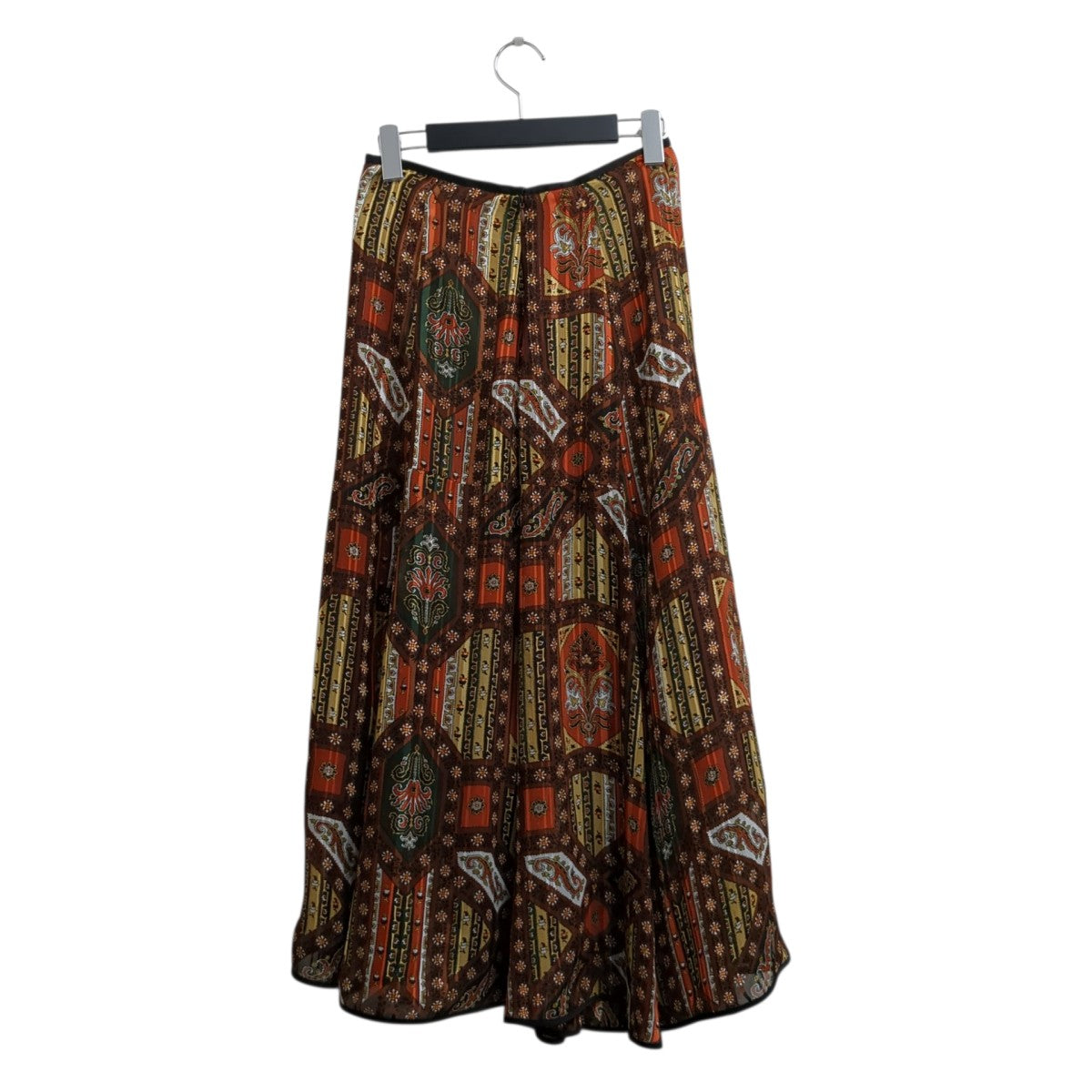 mame kurogouchi スカートMM20PF-SK704 Stained Glass Printed Skirt 古着・中古-2枚目のアイテム画像