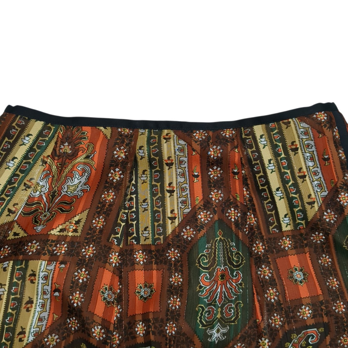 mame kurogouchi スカートMM20PF-SK704 Stained Glass Printed Skirt 古着・中古-3枚目のアイテム画像
