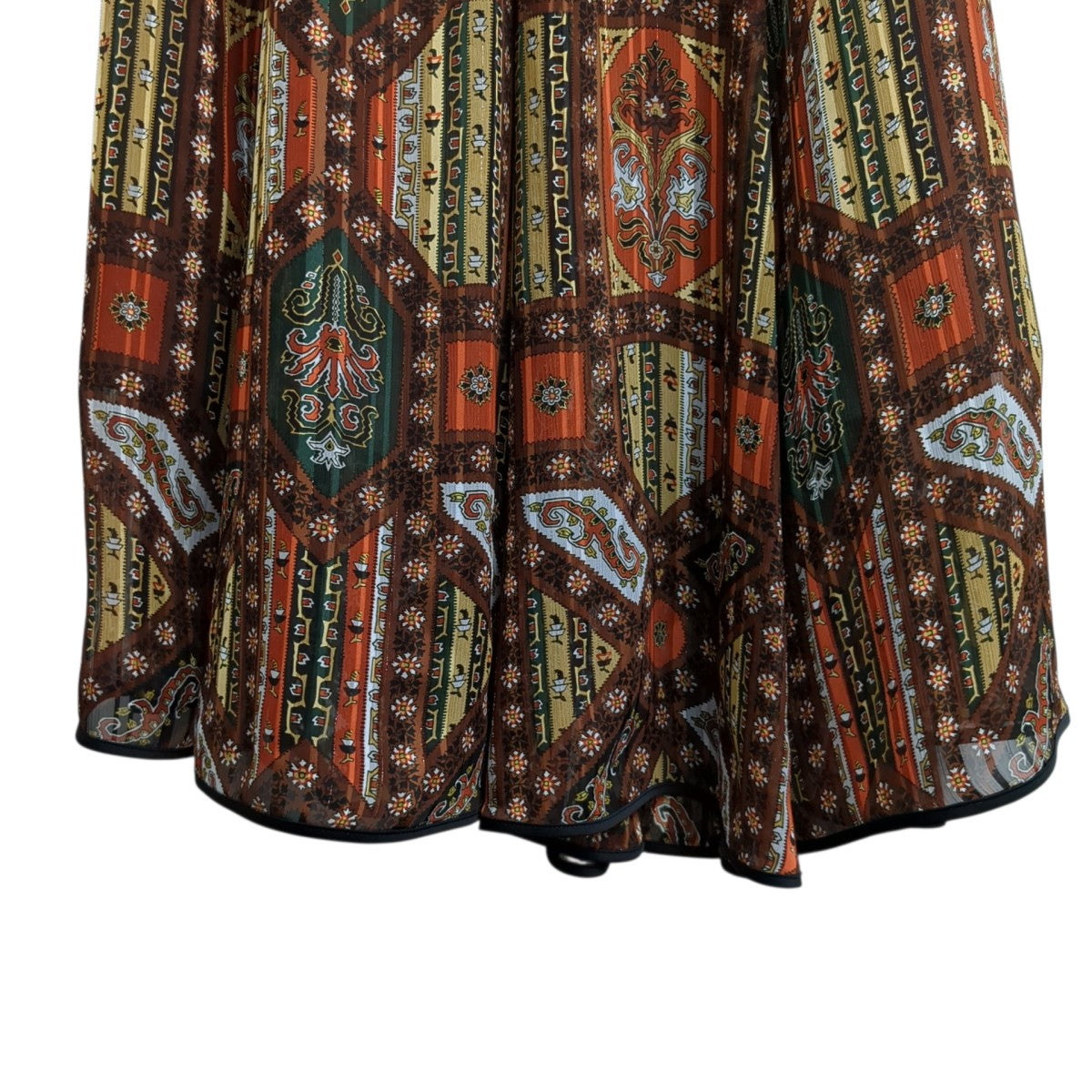 mame kurogouchi スカートMM20PF-SK704 Stained Glass Printed Skirt 古着・中古-6枚目のアイテム画像