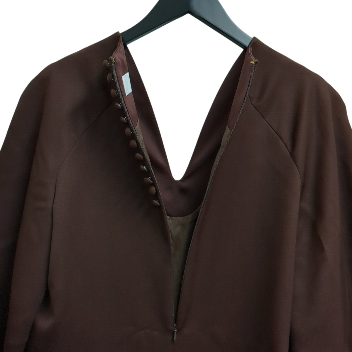mame kurogouchi ワンピースMM20FW-DR060 Wool V-Neck Dress 古着・中古-3枚目のアイテム画像