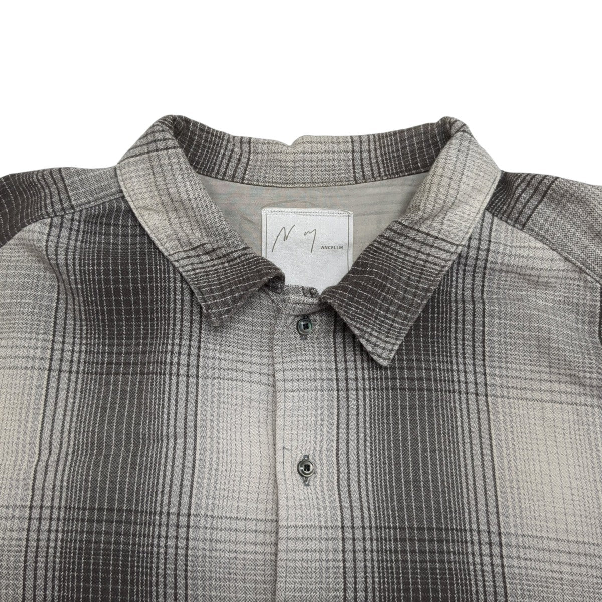 TシャツANC-SH21 DAMAGED FLANNEL CHECK SHIRT
