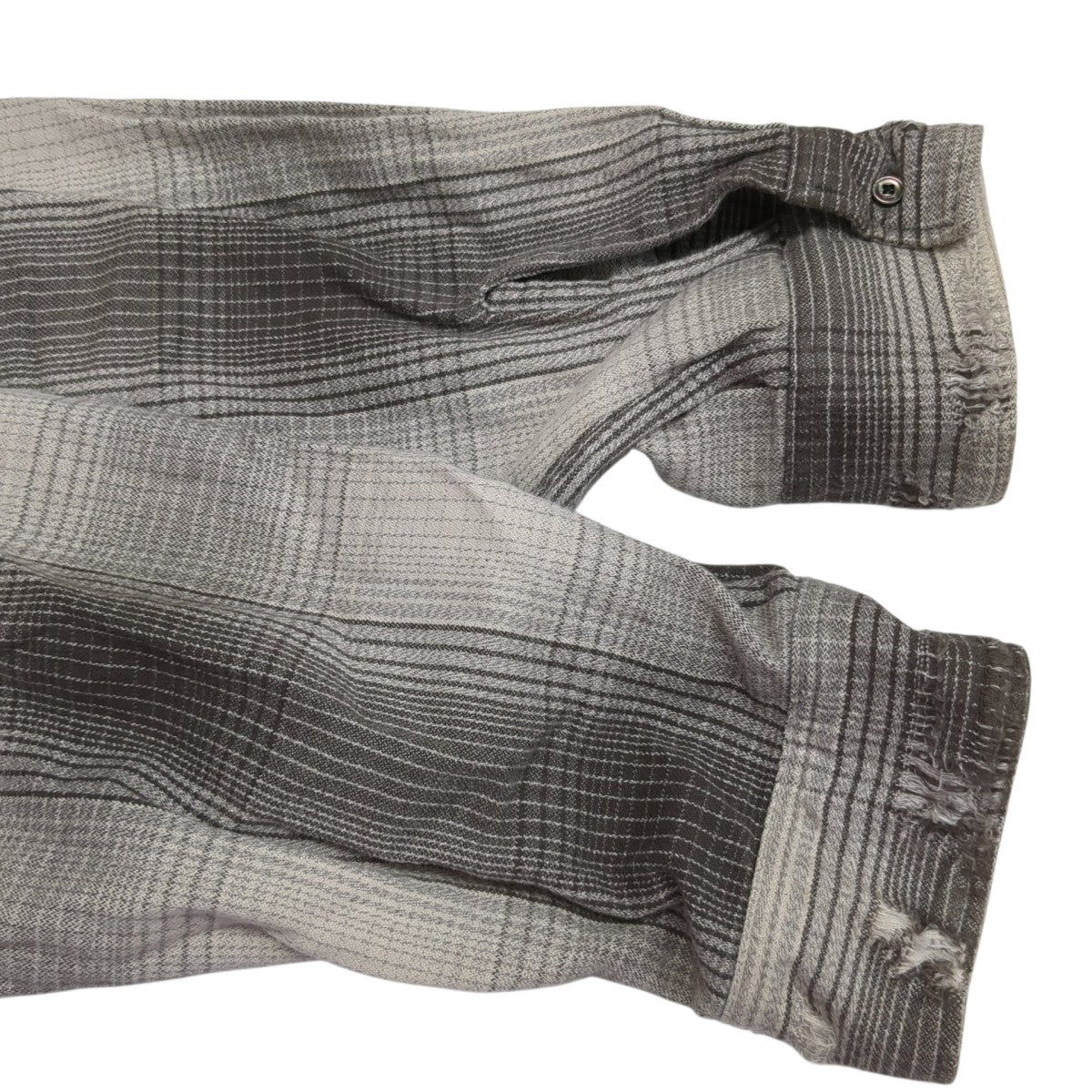 TシャツANC-SH21 DAMAGED FLANNEL CHECK SHIRT