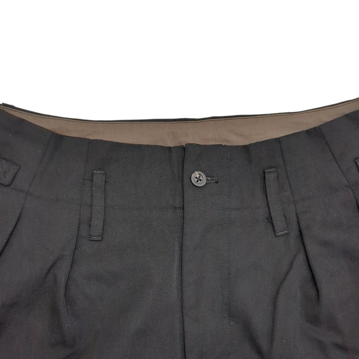 パンツANC-PT47-A WOOL DAMAGE WIDE SLACKS