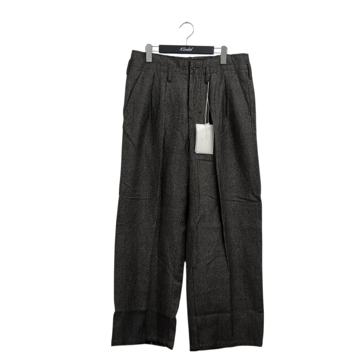 スラックスANC-PT94 SHRINK WOOL WIDE SLACKS