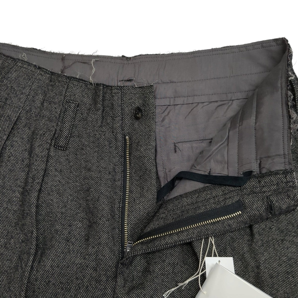 スラックスANC-PT94 SHRINK WOOL WIDE SLACKS