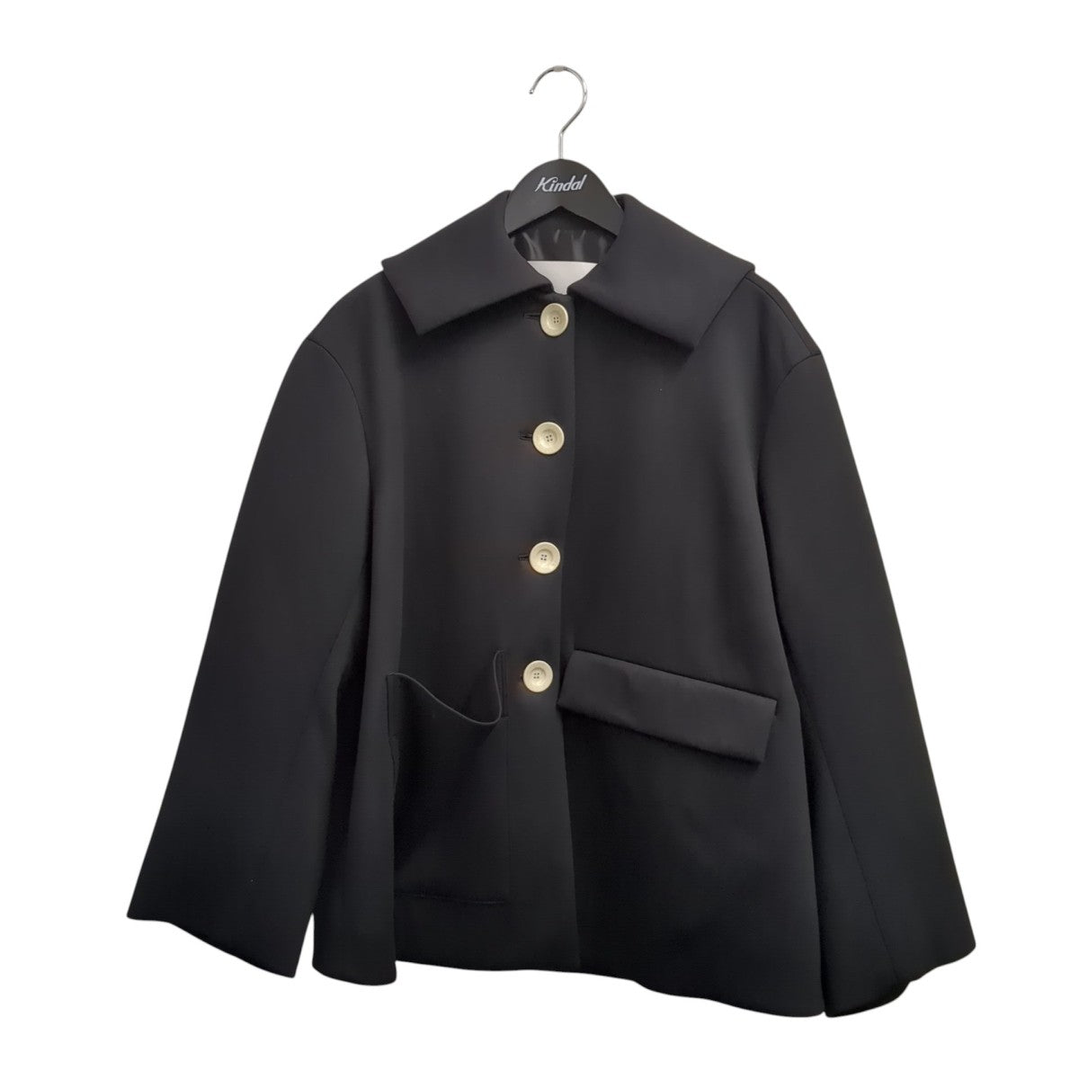 ENFOLD FLAT-COLLAR SILHOUETTE COATコート300HS230-0000 古着・中古-1枚目のアイテム画像