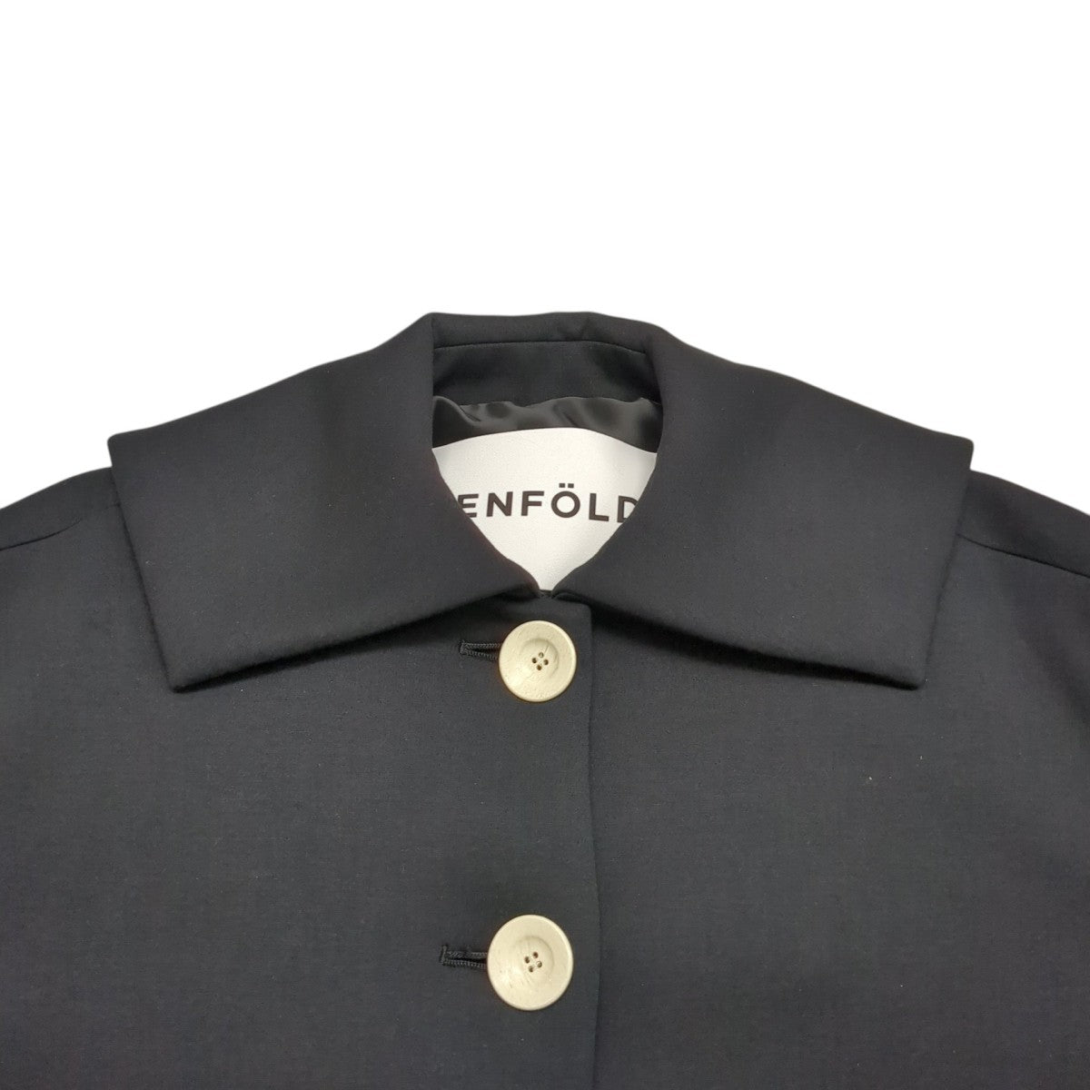 ENFOLD FLAT-COLLAR SILHOUETTE COATコート300HS230-0000 古着・中古-4枚目のアイテム画像