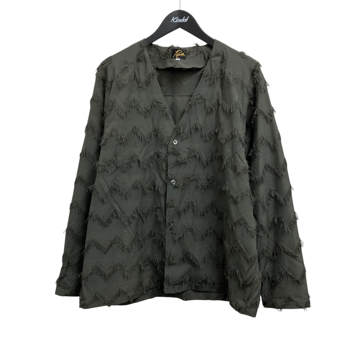 V Neck Shirt - PE C Zig-Zag Fringe Jq．長袖シャツOT123