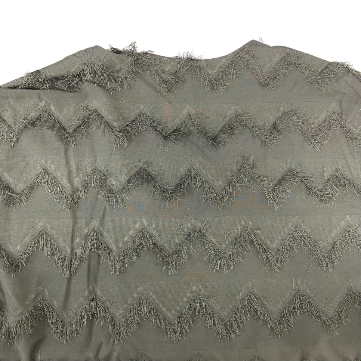 V Neck Shirt - PE C Zig-Zag Fringe Jq．長袖シャツOT123