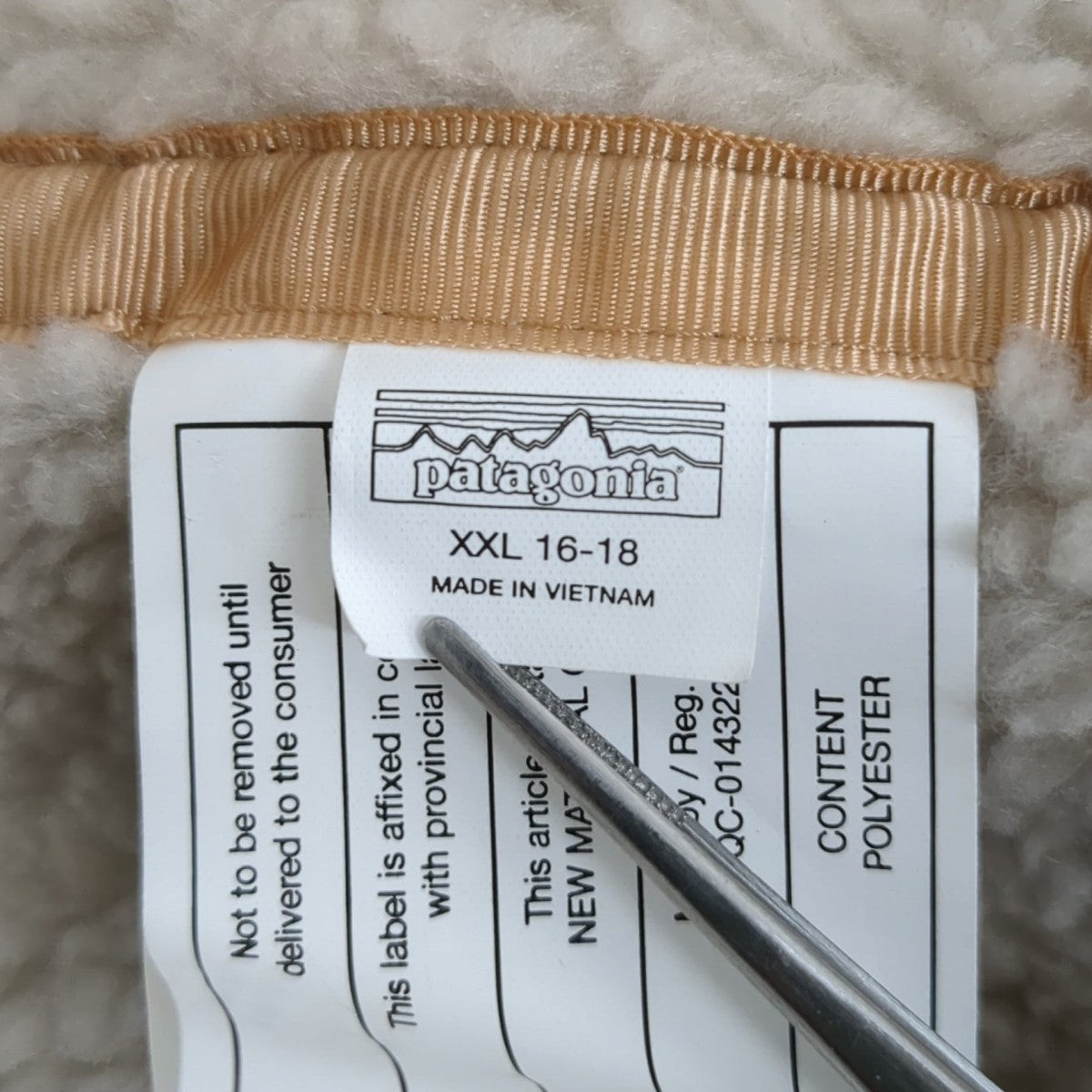Patagonia ボアジャケット68095FA22 古着・中古-8枚目のアイテム画像