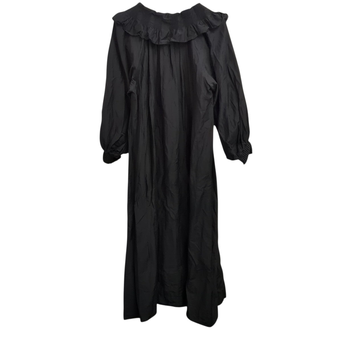 Cotton Silk Pintuck Collar Dress長袖ワンピース010461WW2