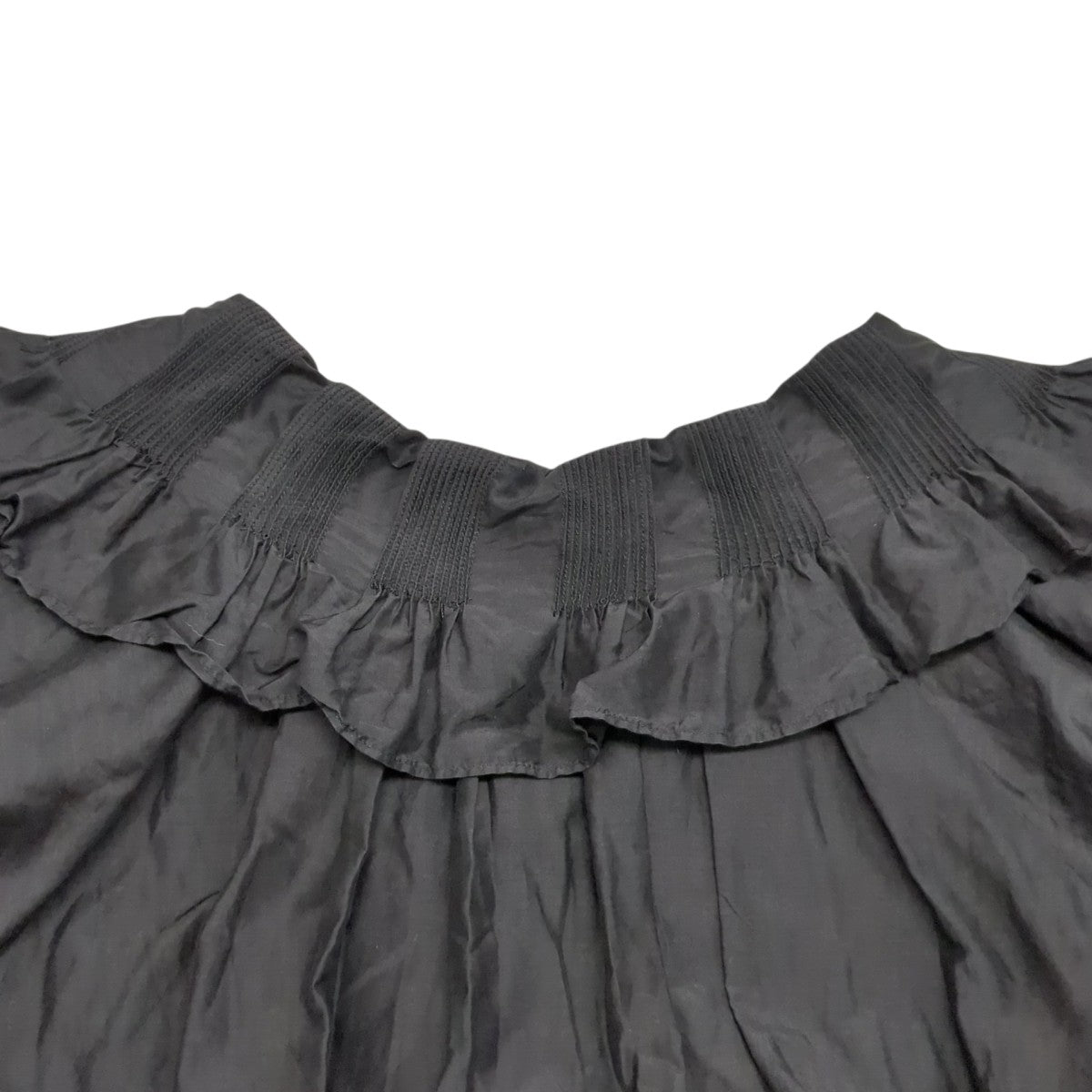 Cotton Silk Pintuck Collar Dress長袖ワンピース010461WW2