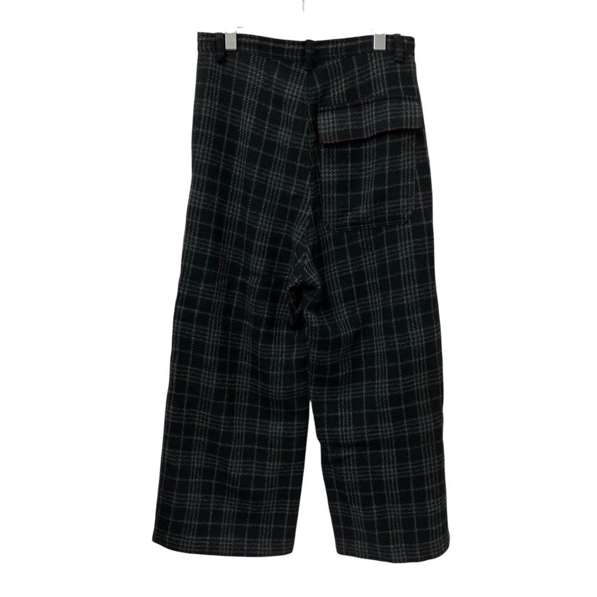 CHECK RED STITCH LONG STRAIGHT PANTSチェックパンツYO-P22-112