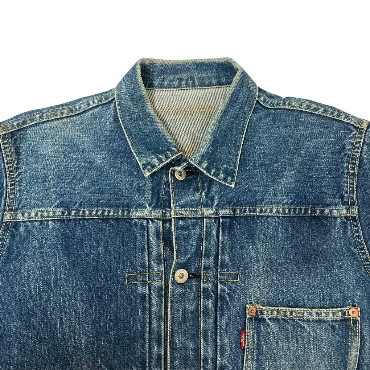 LEVI’S ボタン裏J02 90’ｓ復刻 1STデニムジャケット 古着・中古-3枚目のアイテム画像