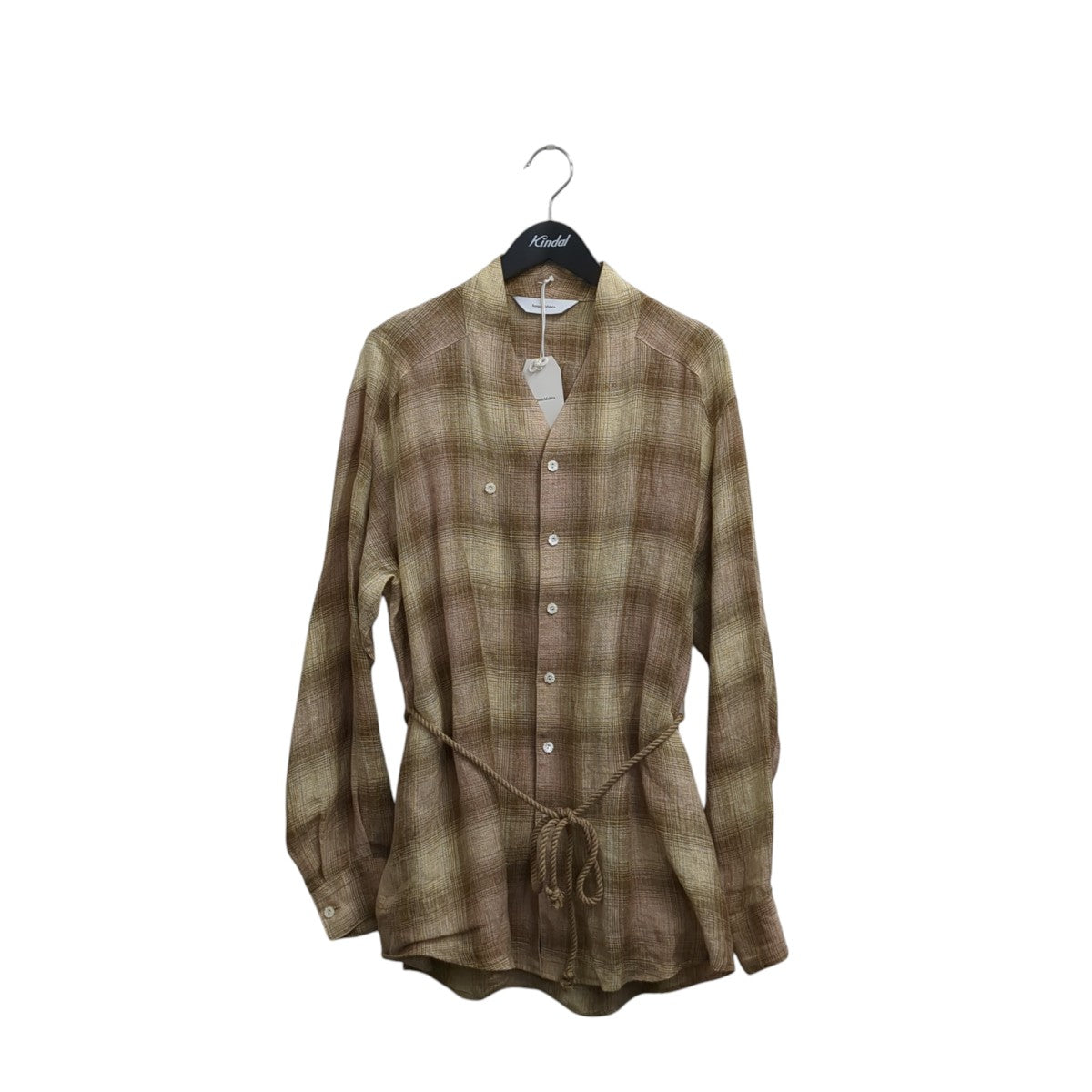 25SSWA-NECK CHECK SHIRT長袖シャツ25SS-SY9-003