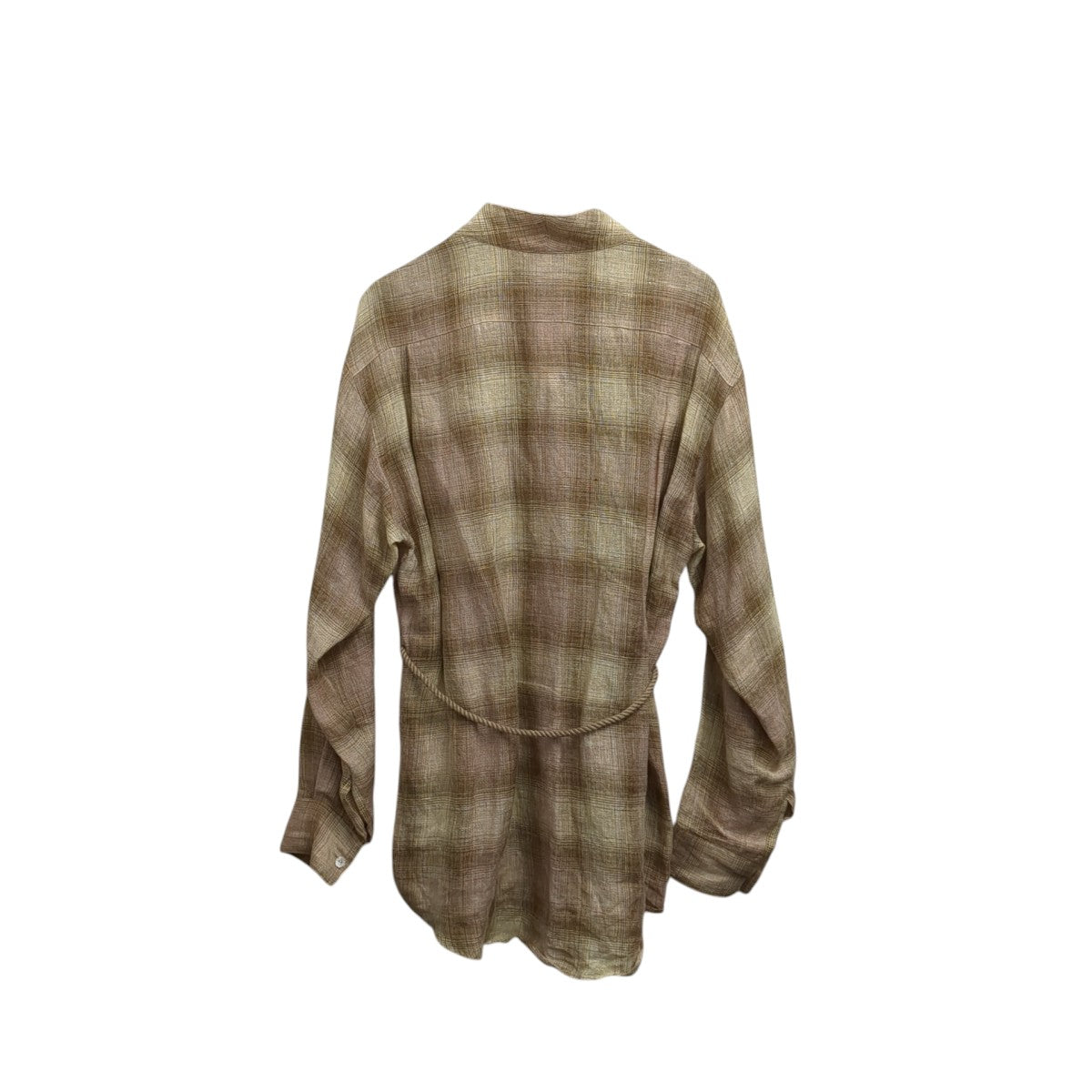 25SSWA-NECK CHECK SHIRT長袖シャツ25SS-SY9-003