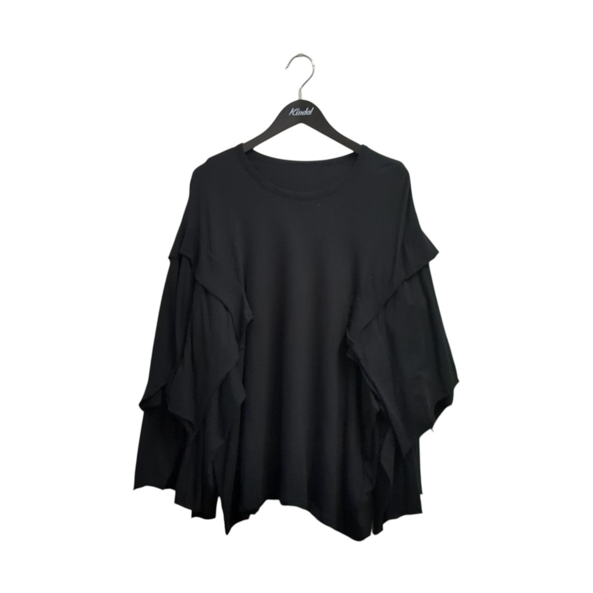 40 -COTTON SINGLE JERSEY DRAPED LONG SLV TロングスリーブTシャツFW-T08-073