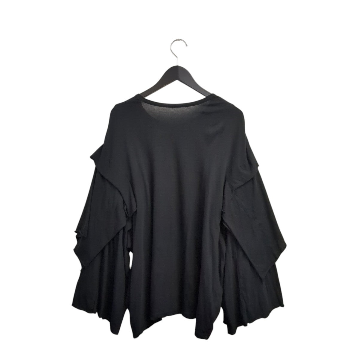 40 -COTTON SINGLE JERSEY DRAPED LONG SLV TロングスリーブTシャツFW-T08-073