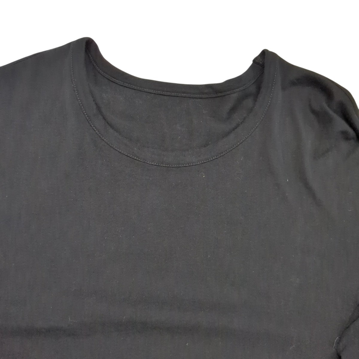 40 -COTTON SINGLE JERSEY DRAPED LONG SLV TロングスリーブTシャツFW-T08-073